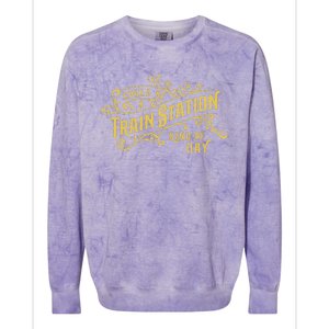 Could Be A Train Station Kinda Day Colorblast Crewneck Sweatshirt