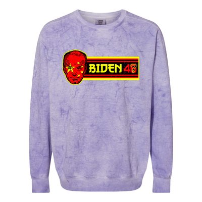 China Biden Anti Joe Biden President 46 Pro Trump Beijing Colorblast Crewneck Sweatshirt