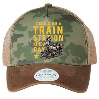 Could Be A Train Station Kinda Day Legacy Tie Dye Trucker Hat