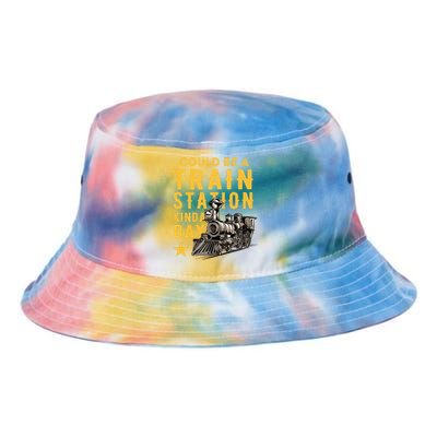 Could Be A Train Station Kinda Day Tie Dye Newport Bucket Hat