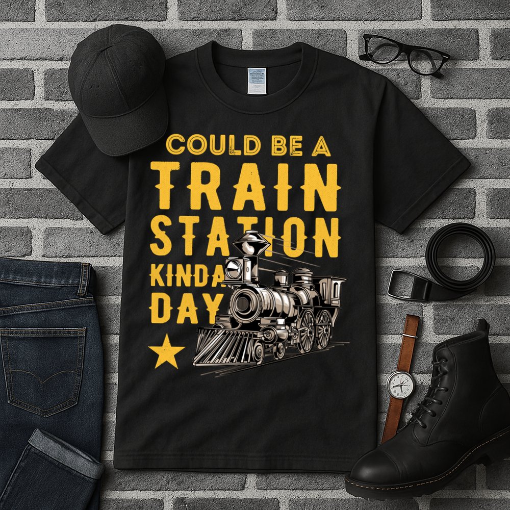 Could Be A Train Station Kinda Day Tall T-Shirt