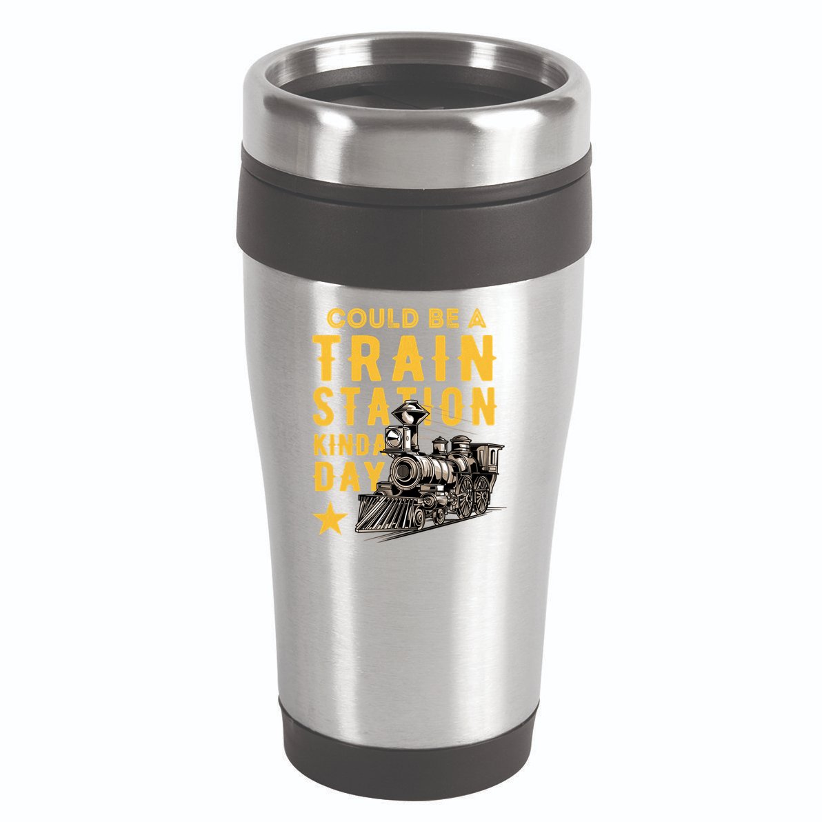 Could Be A Train Station Kinda Day 16oz Travel Tumbler