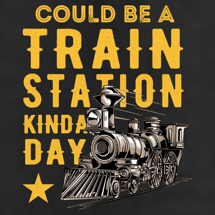 Could Be A Train Station Kinda Day Golf Towel