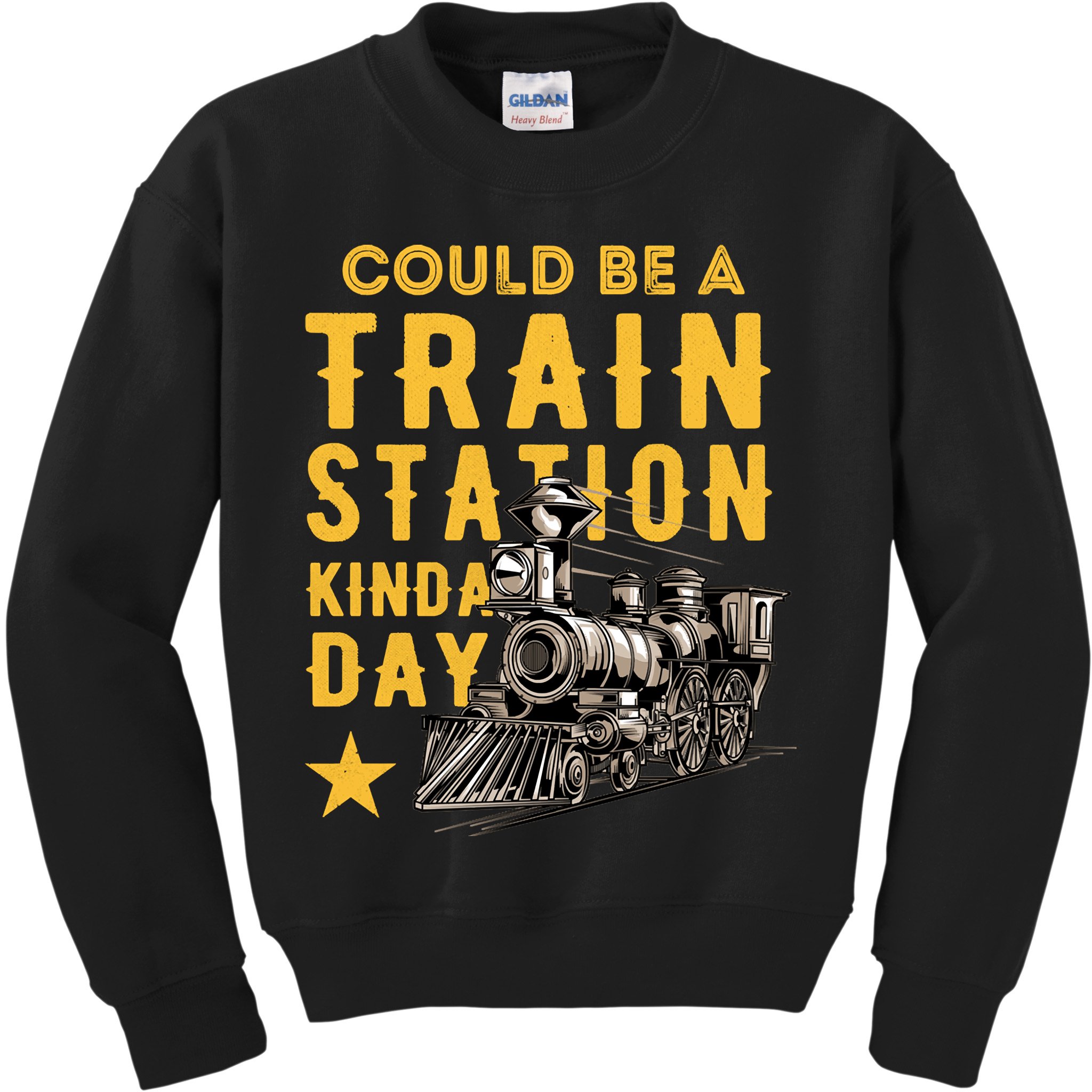 Could Be A Train Station Kinda Day Kids Sweatshirt