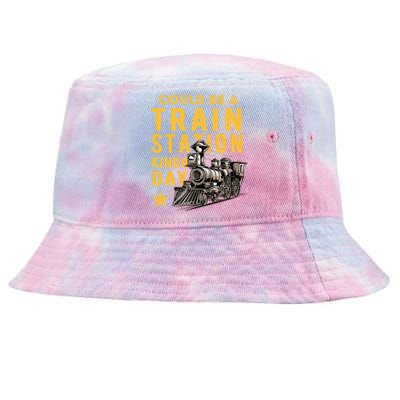 Could Be A Train Station Kinda Day Tie-Dyed Bucket Hat