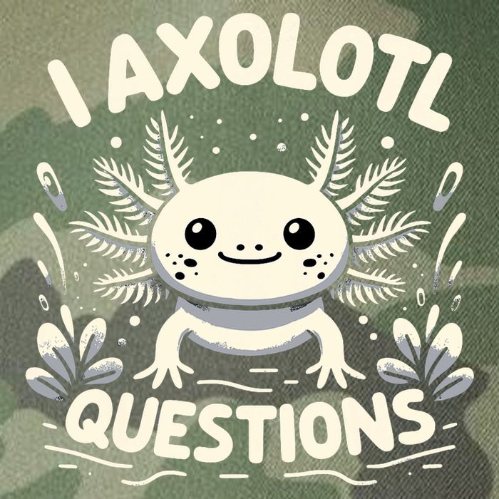 Cute Blue Axolotl Kawaii Funny I Axolotl Questions Legacy Tie Dye Trucker Hat