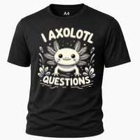 Cute Blue Axolotl Kawaii Funny I Axolotl Questions Performance Shirt