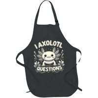 Cute Blue Axolotl Kawaii Funny I Axolotl Questions Apron