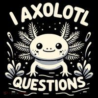 Cute Blue Axolotl Kawaii Funny I Axolotl Questions Sweatshirt