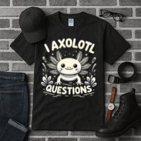 Cute Blue Axolotl Kawaii Funny I Axolotl Questions Tall T-Shirt