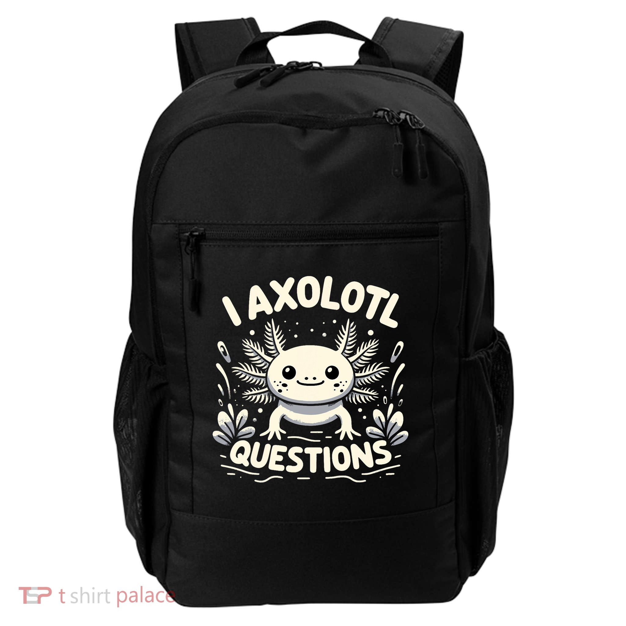 Cute Blue Axolotl Kawaii Funny I Axolotl Questions Backpack