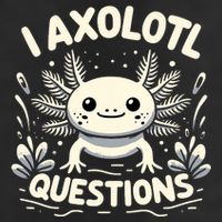 Cute Blue Axolotl Kawaii Funny I Axolotl Questions Premium Pullover Hoodie