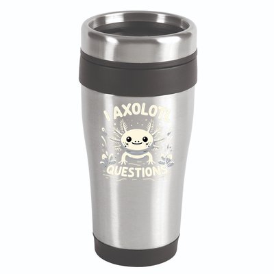 Cute Blue Axolotl Kawaii Funny I Axolotl Questions 16oz Travel Tumbler