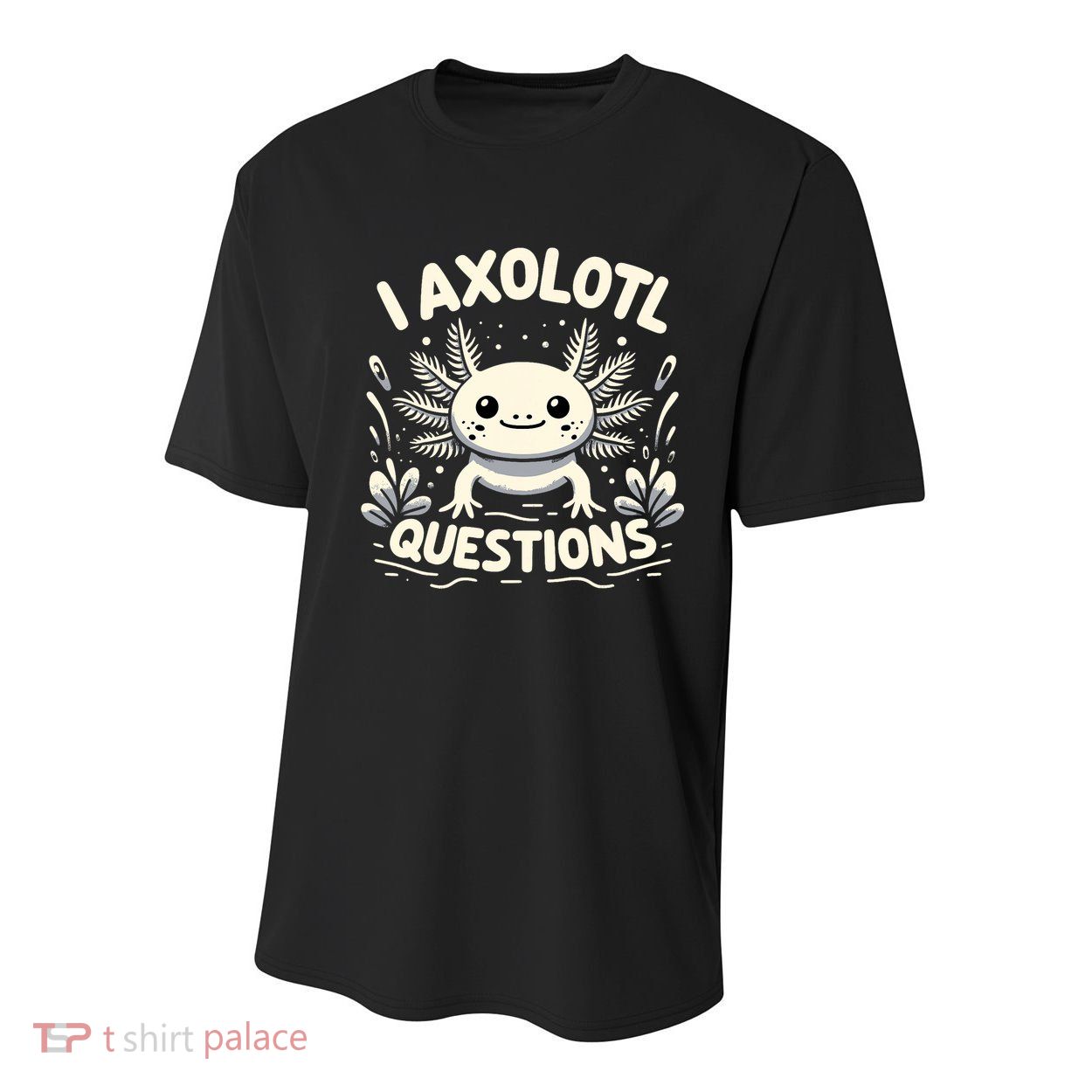 Cute Blue Axolotl Kawaii Funny I Axolotl Questions Youth Performance Sprint T-Shirt