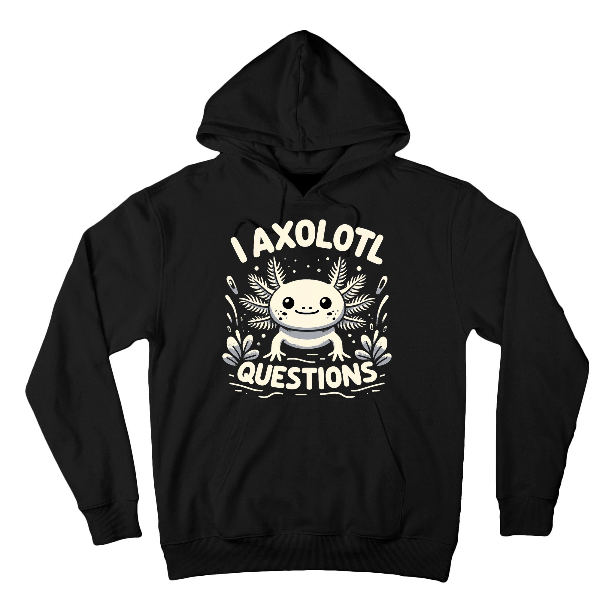 Cute Blue Axolotl Kawaii Funny I Axolotl Questions Tall Hoodie