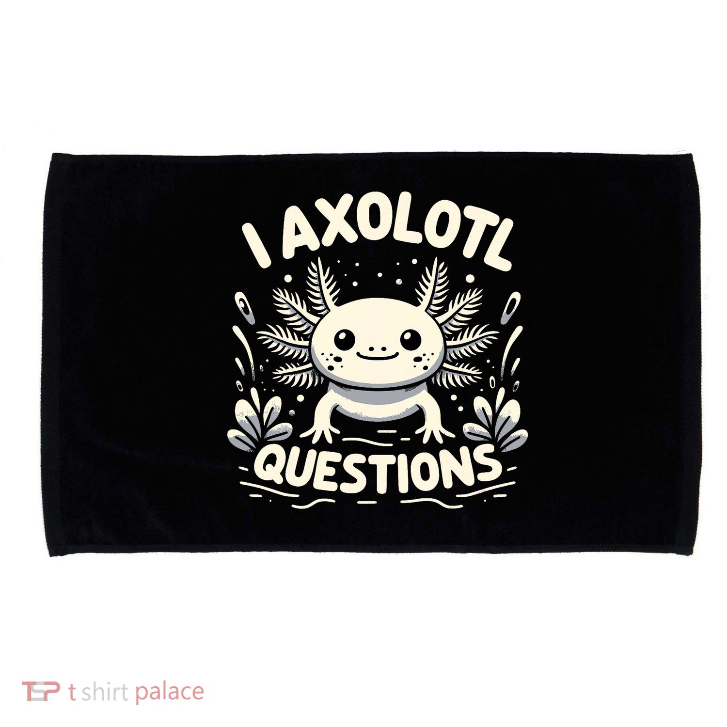 Cute Blue Axolotl Kawaii Funny I Axolotl Questions Microfiber Hand Towel