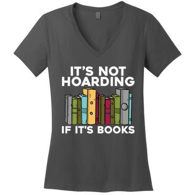 Cool Books Art Men Women Read Books Bookworm Library Reading Women's V-Neck T-Shirt