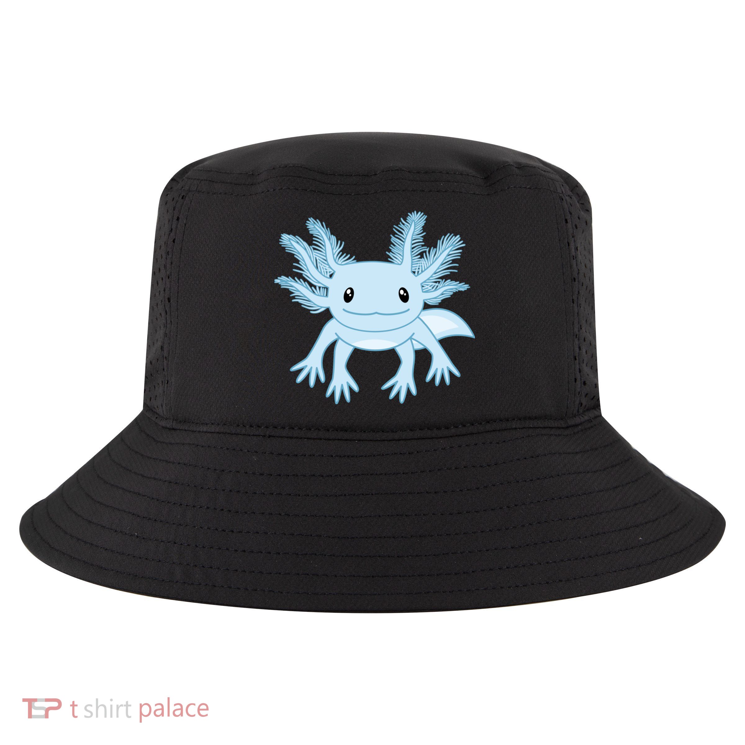 Cute Blue Axolotl Kawaii Aesthetic Axolotls Cool Comfort Performance Bucket Hat