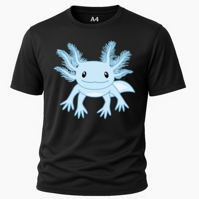 Cute Blue Axolotl Kawaii Aesthetic Axolotls Performance Shirt