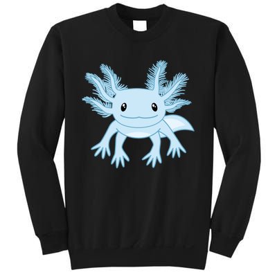 Cute Blue Axolotl Kawaii Aesthetic Axolotls Sweatshirt