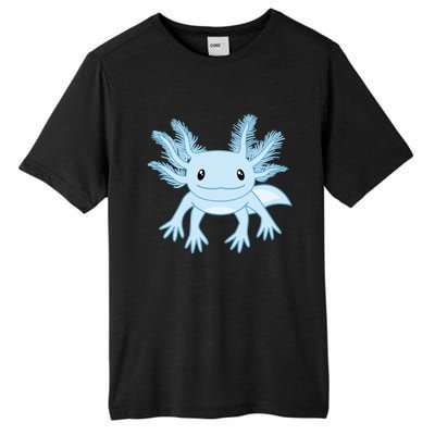 Cute Blue Axolotl Kawaii Aesthetic Axolotls Tall Fusion ChromaSoft Performance T-Shirt