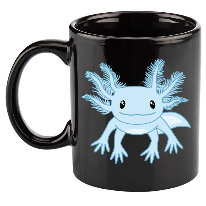 Cute Blue Axolotl Kawaii Aesthetic Axolotls 11oz C Handle Ceramic Mug