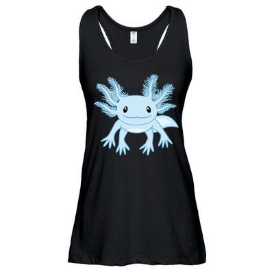 Cute Blue Axolotl Kawaii Aesthetic Axolotls Ladies Essential Flowy Tank
