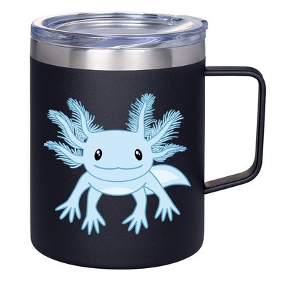 Cute Blue Axolotl Kawaii Aesthetic Axolotls 12oz Stainless Steel Coffee Mug