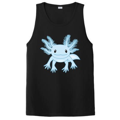 Cute Blue Axolotl Kawaii Aesthetic Axolotls PosiCharge Competitor Tank