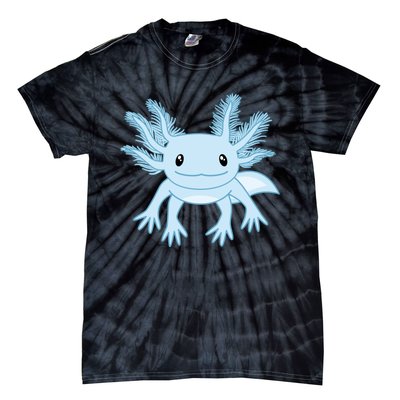 Cute Blue Axolotl Kawaii Aesthetic Axolotls Tie-Dye T-Shirt