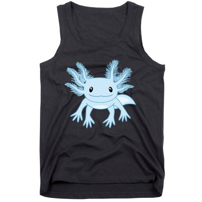 Cute Blue Axolotl Kawaii Aesthetic Axolotls Tank Top