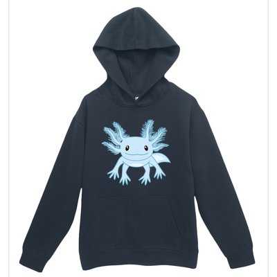 Cute Blue Axolotl Kawaii Aesthetic Axolotls Urban Pullover Hoodie