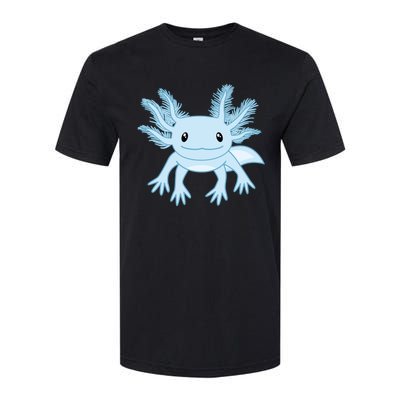 Cute Blue Axolotl Kawaii Aesthetic Axolotls Softstyle CVC T-Shirt