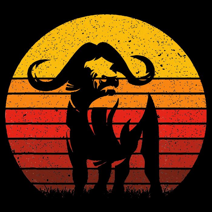 Cape Buffalo Africa Safari Animal Buffalo Cooling Performance Crew T-Shirt