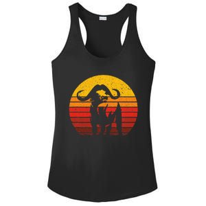 Cape Buffalo Africa Safari Animal Buffalo Ladies PosiCharge Competitor Racerback Tank