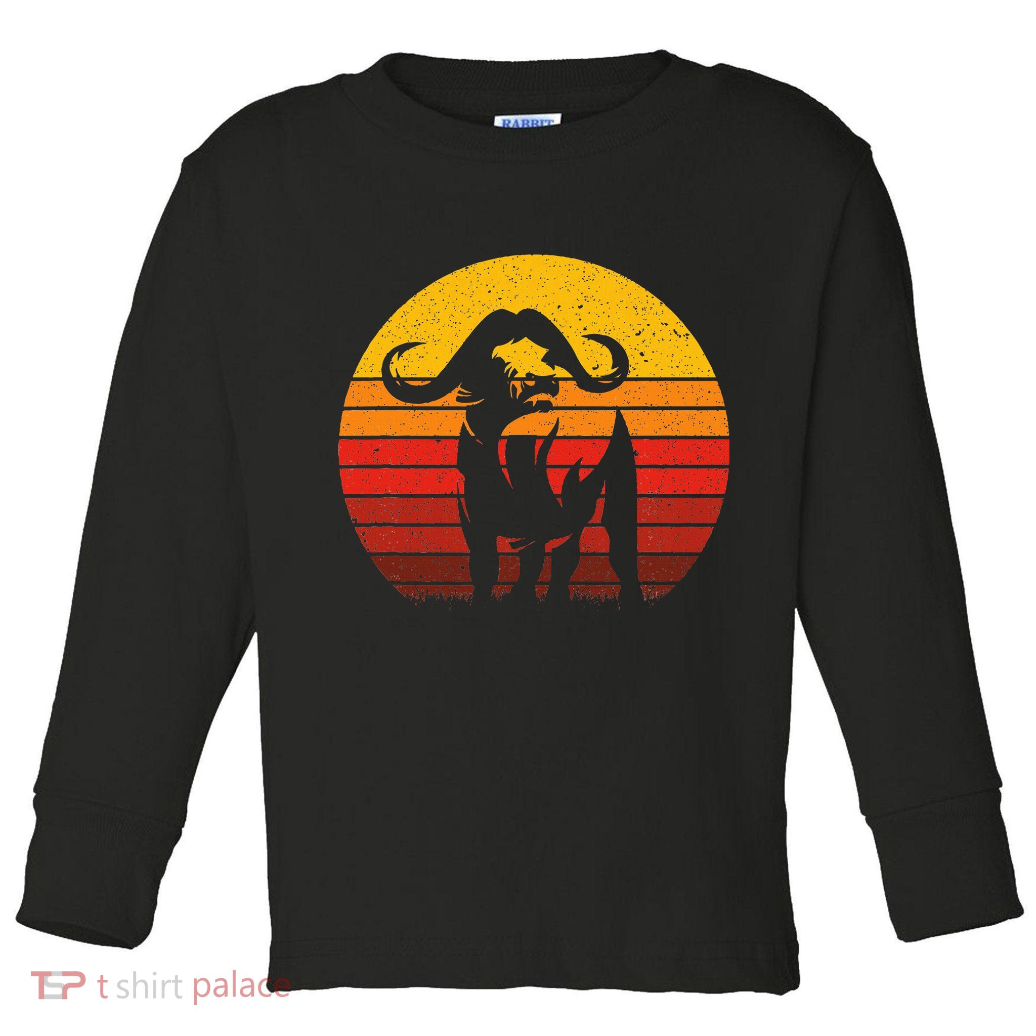 Cape Buffalo Africa Safari Animal Buffalo Toddler Long Sleeve Shirt