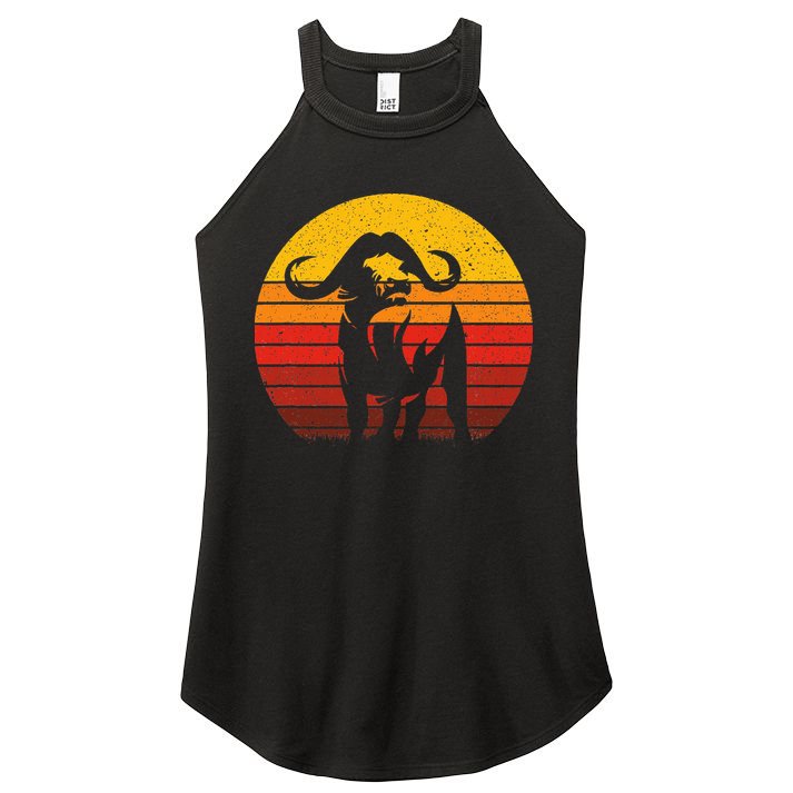 Cape Buffalo Africa Safari Animal Buffalo Women's Perfect Tri Rocker Tank
