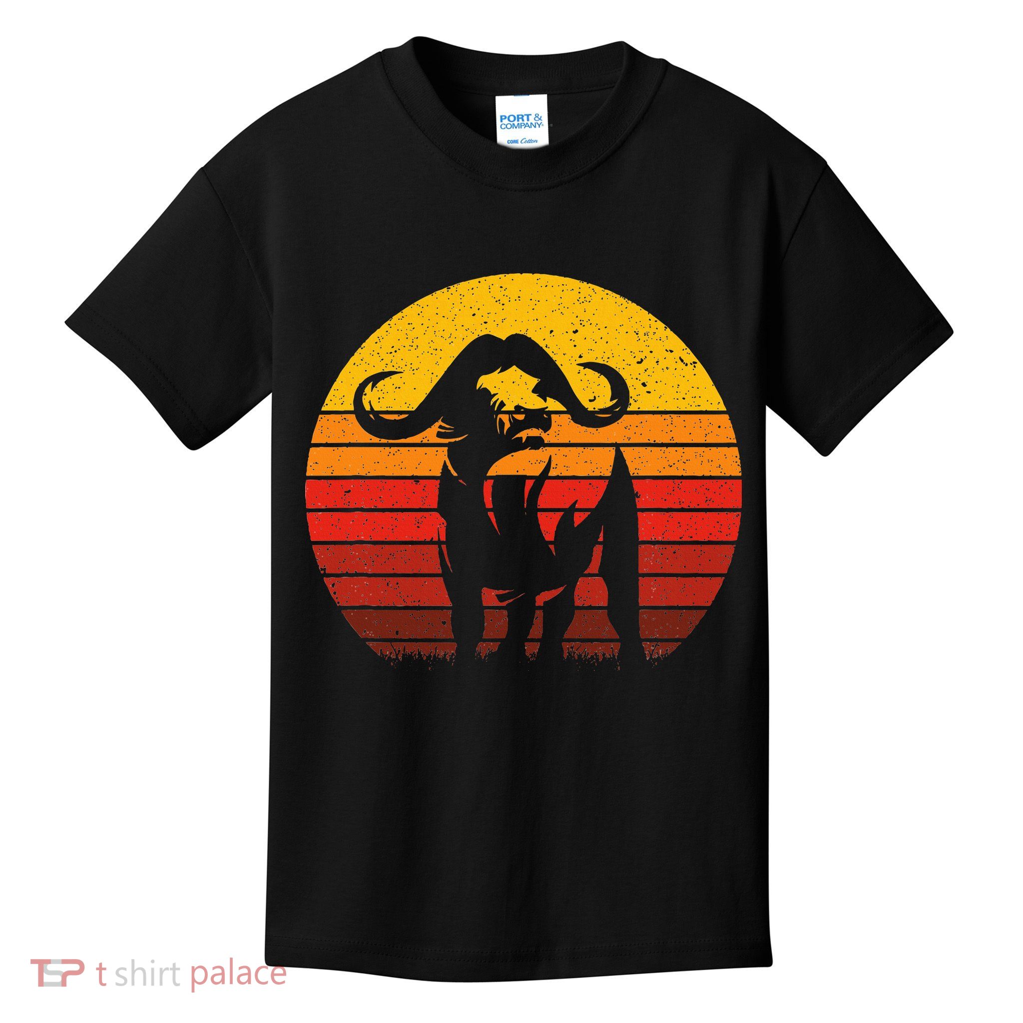 Cape Buffalo Africa Safari Animal Buffalo Kids T-Shirt