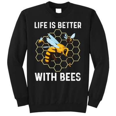 Cute Bee Art Men Women Beekeeping Honey Bumble Bee Lover Sweatshirt