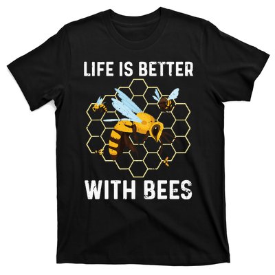 Cute Bee Art Men Women Beekeeping Honey Bumble Bee Lover T-Shirt