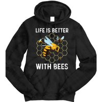 Cute Bee Art Men Women Beekeeping Honey Bumble Bee Lover Tie Dye Hoodie