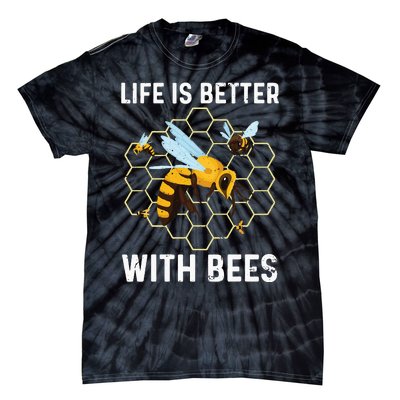 Cute Bee Art Men Women Beekeeping Honey Bumble Bee Lover Tie-Dye T-Shirt