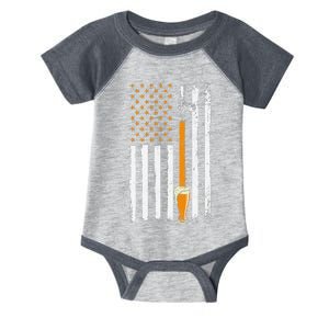 Craft Beer American Flag USA 4th July Brewery Infant Baby Jersey Bodysuit