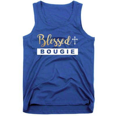 Christian Blessed And Bougie Bae Melanin Black And Magic Gift Tank Top