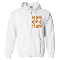 Coquette Bow American Football Coquette Halloween Football Full Zip Hoodie