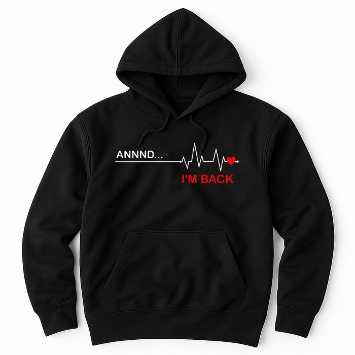 Coronary Bypass Artery Open Heart Diseases Surgery Heartbeat Hoodie