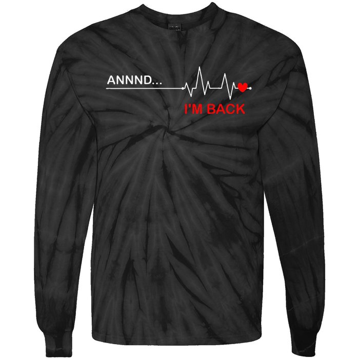 Coronary Bypass Artery Open Heart Diseases Surgery Heartbeat Tie-Dye Long Sleeve Shirt