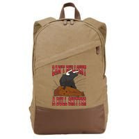 Can't Bullshit A Bull Shitter Funny Cotton Canvas Backpack