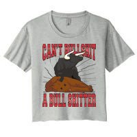 Can't Bullshit A Bull Shitter Funny Crop Top