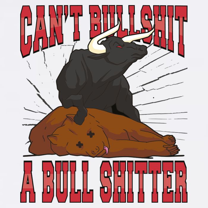 Can't Bullshit A Bull Shitter Funny Sustainable Bucket Hat